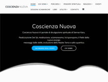 Tablet Screenshot of coscienzanuova.net
